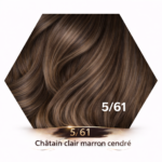 Coloration cheveux châtain clair doré brun 5/61